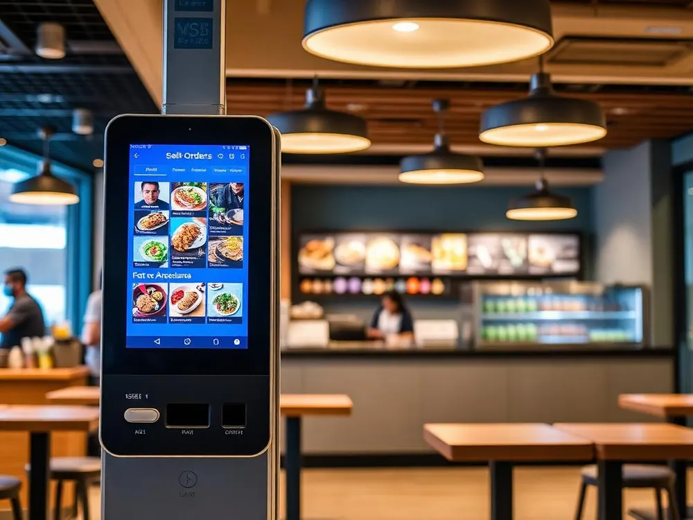 Self-ordering kiosk